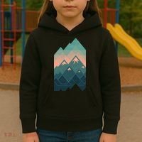 Geometric Mountains Kids Hoodie thumb 3