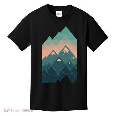 Geometric Mountains Kids T-Shirt