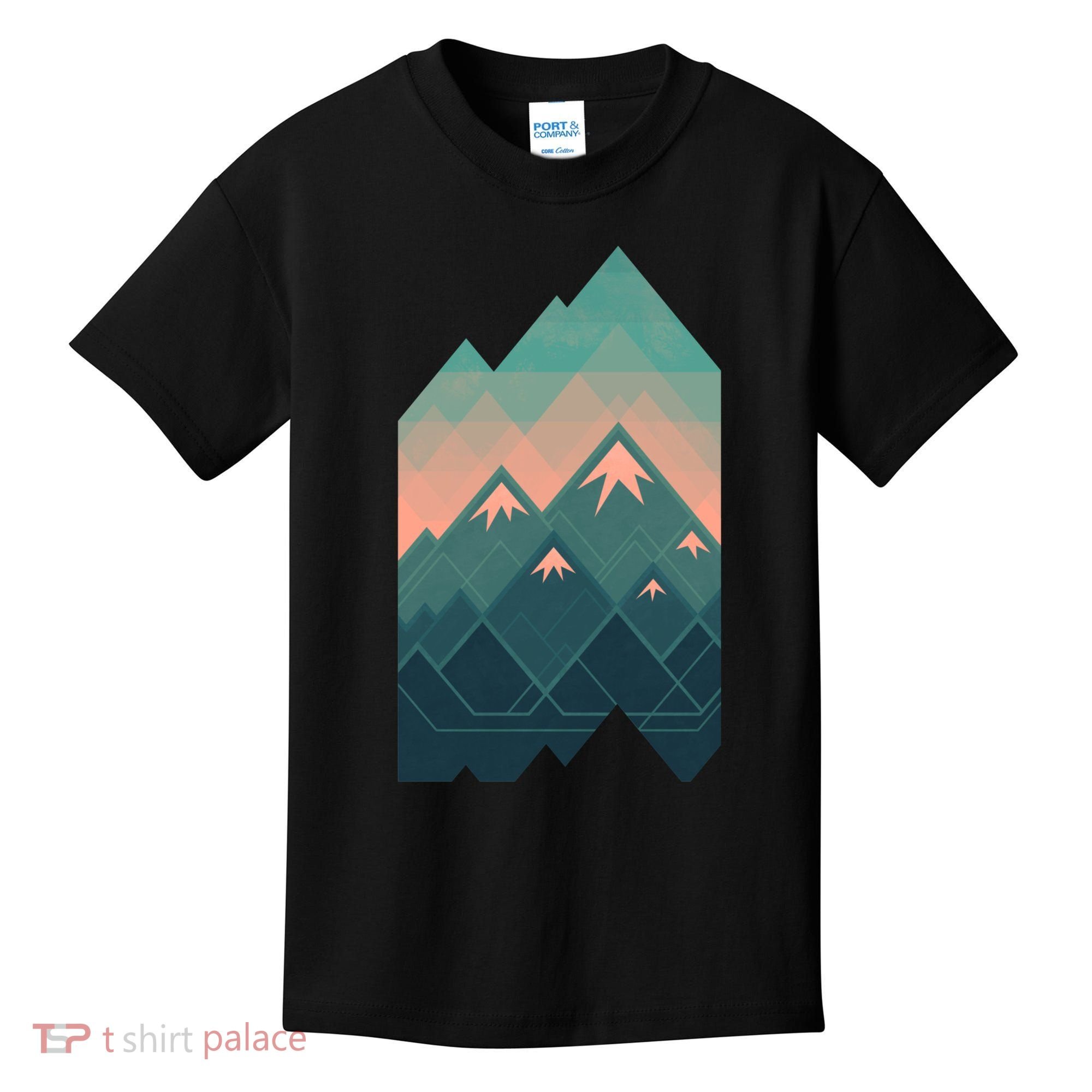 Geometric Mountains Kids T-Shirt