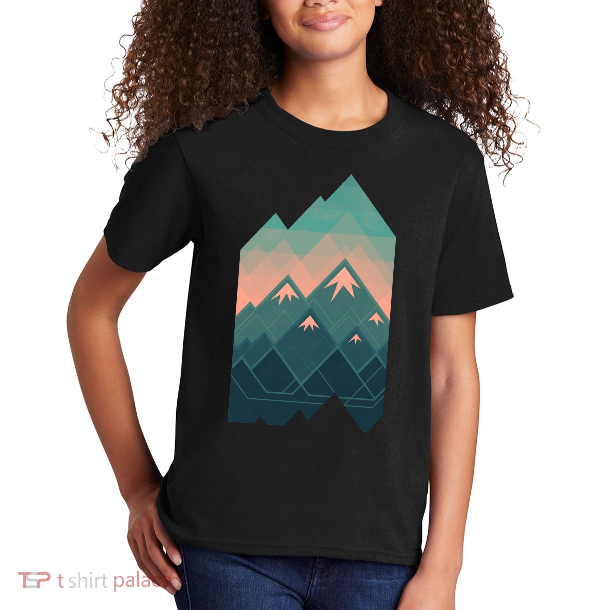 Geometric Mountains Kids T-Shirt