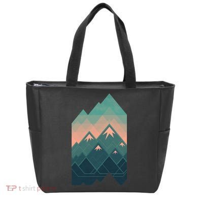 Geometric Mountains Tote Bag