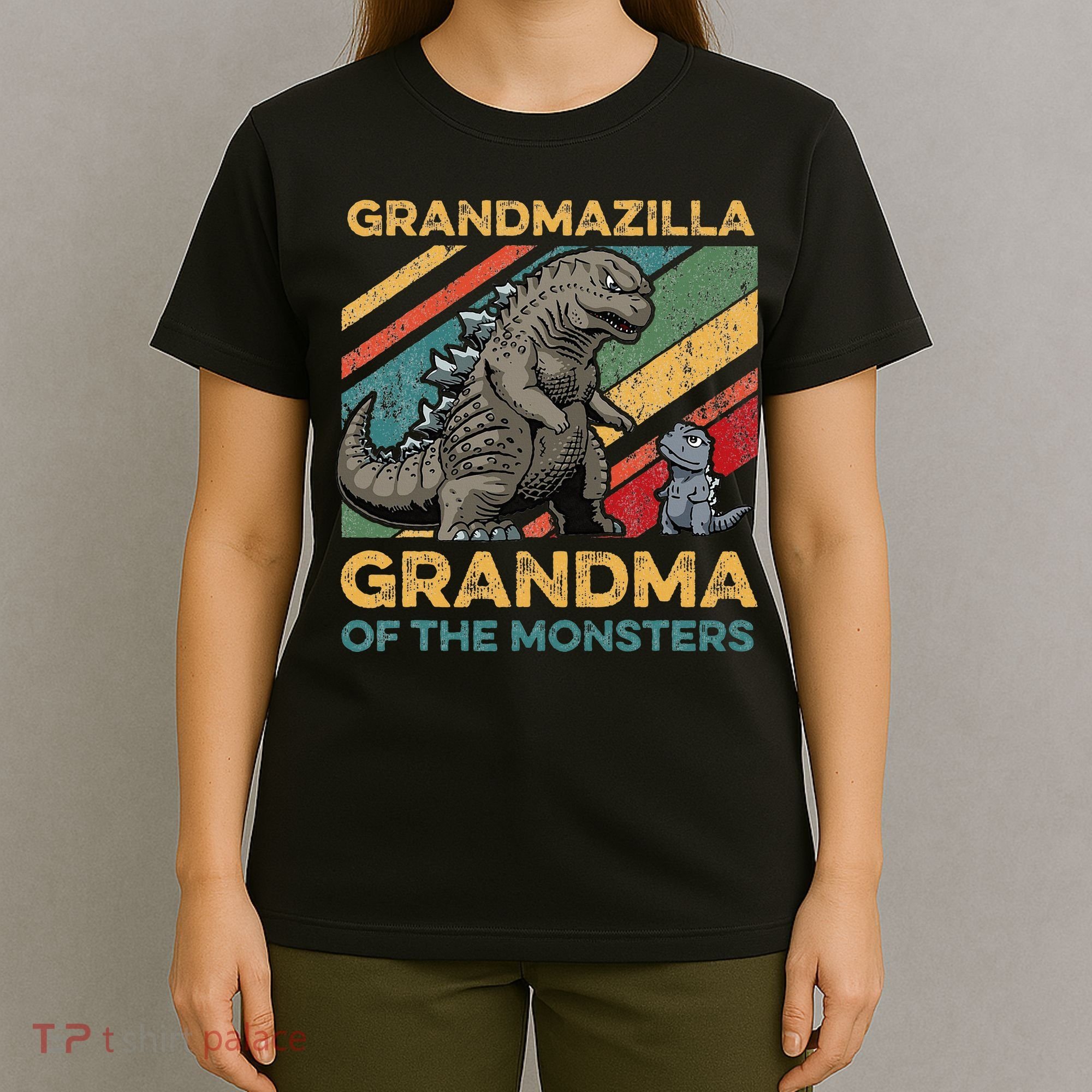 Grandmazilla Monster Grandma Holiday Costume T-Shirt