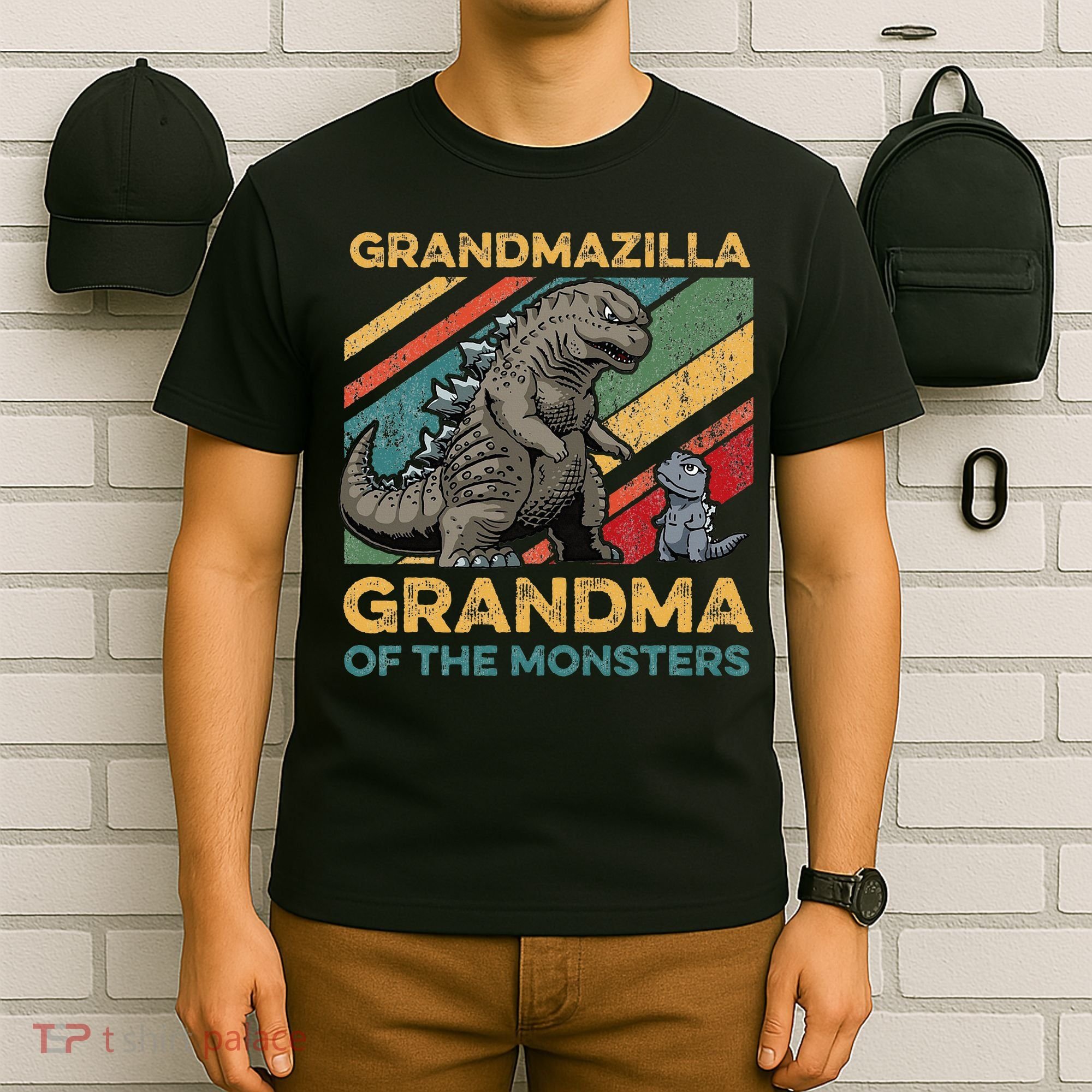 Grandmazilla Monster Grandma Holiday Costume T-Shirt