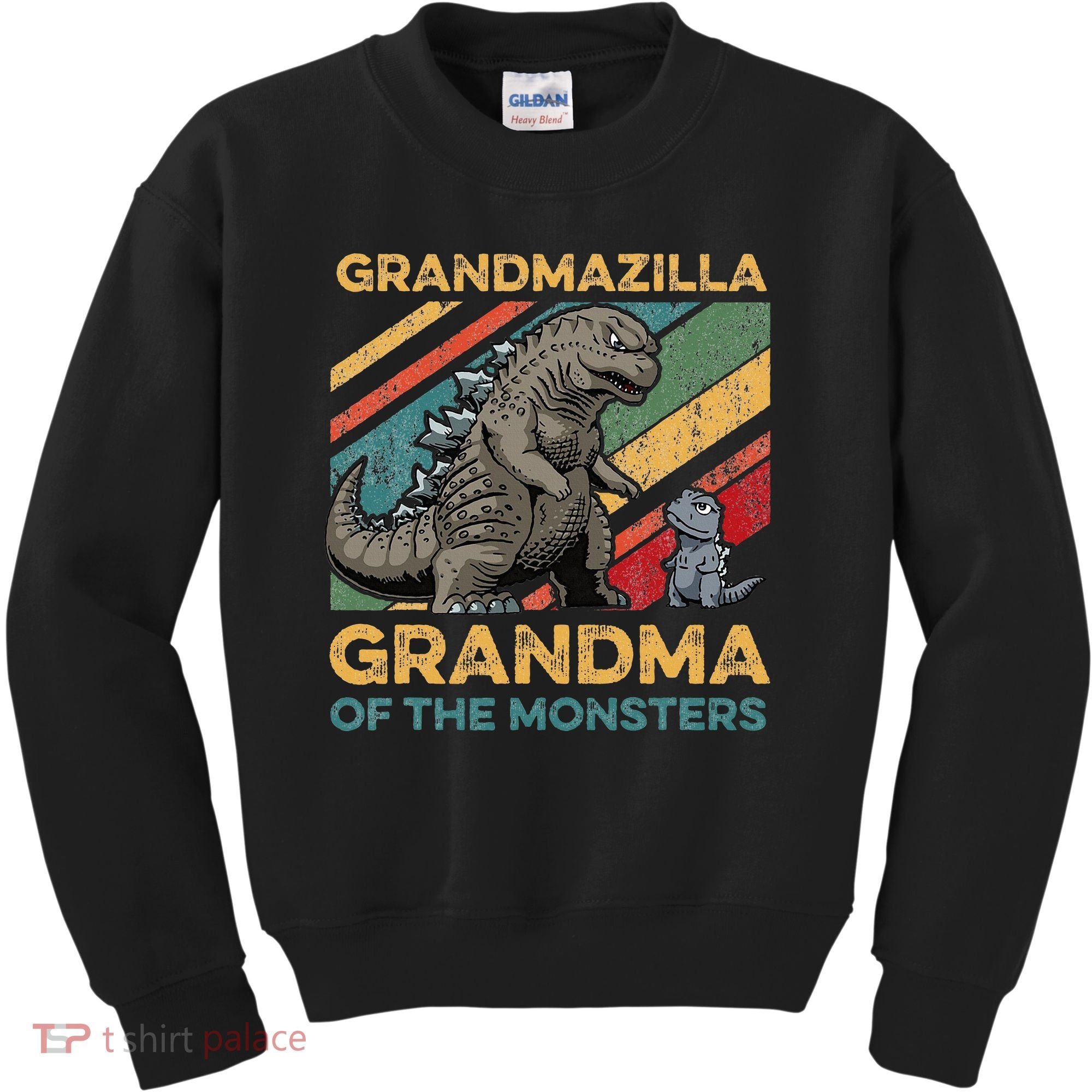 Grandmazilla Monster Grandma Holiday Costume Kids Sweatshirt