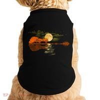Guitar Meaningful Gift Nature Guitar Lake Shadow Love Doggie Tank thumb 0