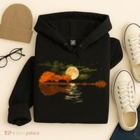 Guitar Meaningful Gift Nature Guitar Lake Shadow Love Hoodie thumb 4