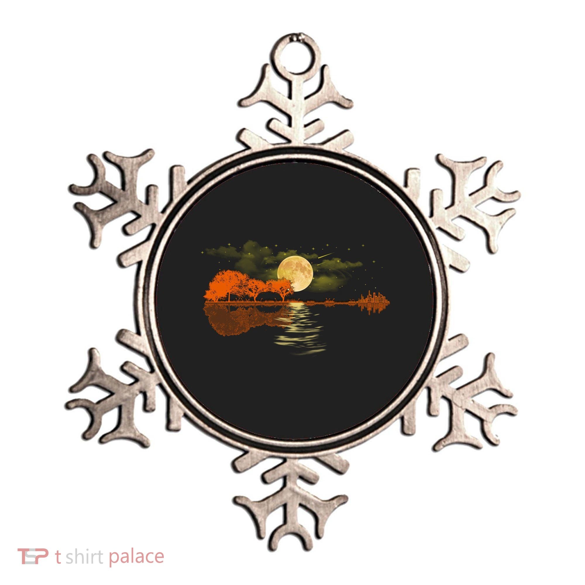 Guitar Meaningful Gift Nature Guitar Lake Shadow Love Ornament