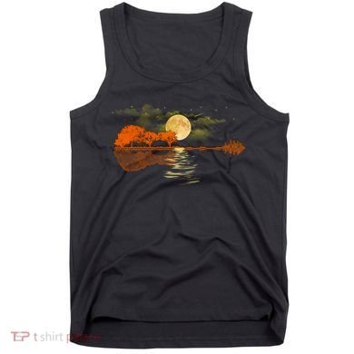 Guitar Meaningful Gift Nature Guitar Lake Shadow Love Tank Top