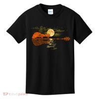 Guitar Meaningful Gift Nature Guitar Lake Shadow Love Kids T-Shirt thumb 0