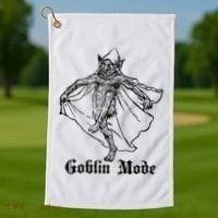 Goblin Mode Golf Towel thumb 1