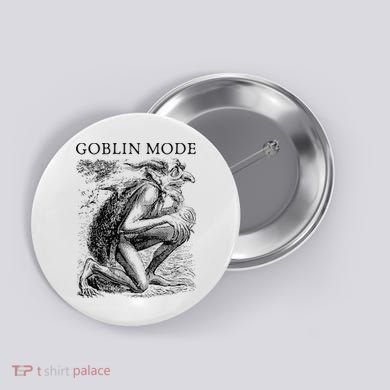 Goblin Mode Goblincore Vintage Aesthetic Funny Off Day Trend Button