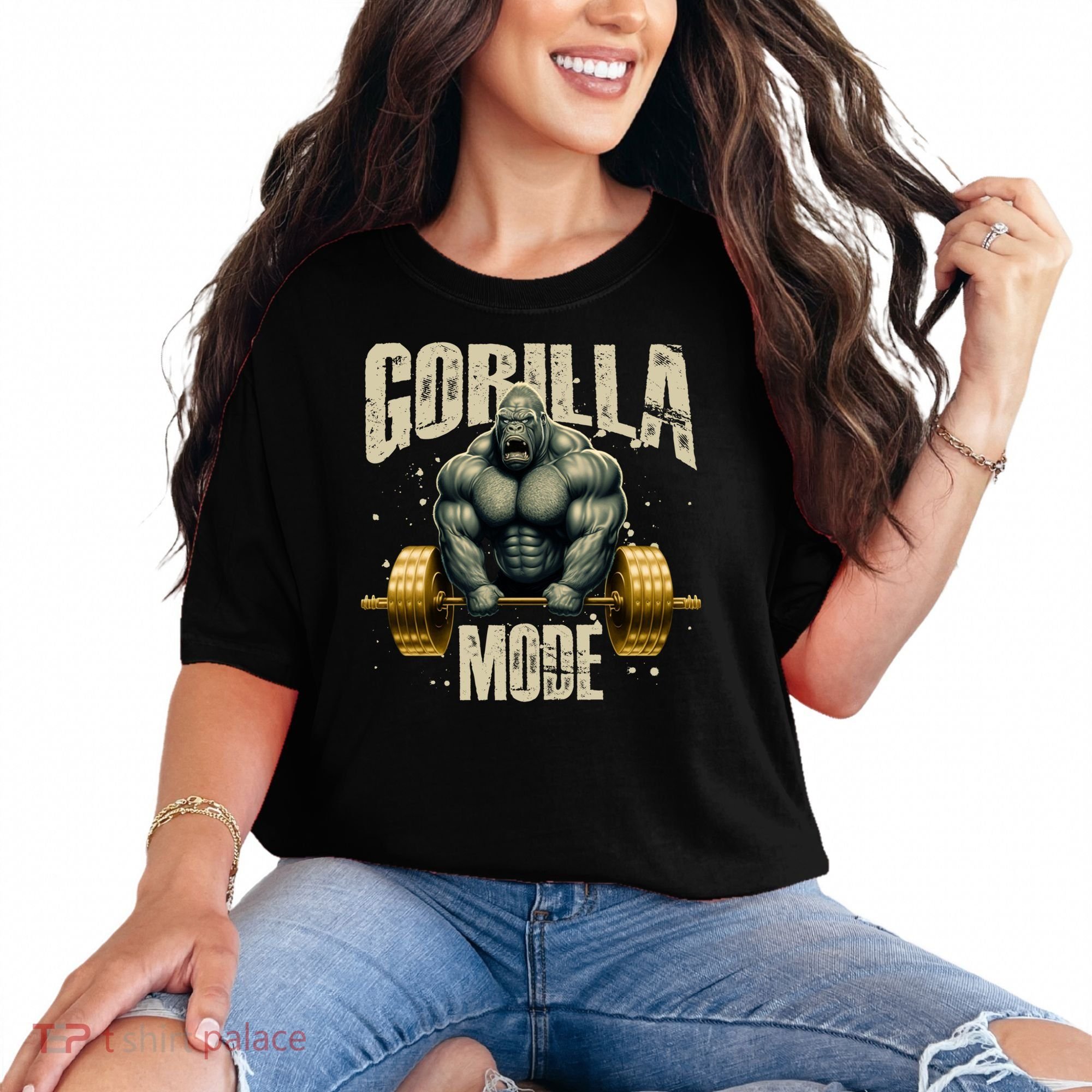 Gorilla Mode Gym Workout Beast Weightlifting Bodybuilding Gift Comfort Colors T-Shirt