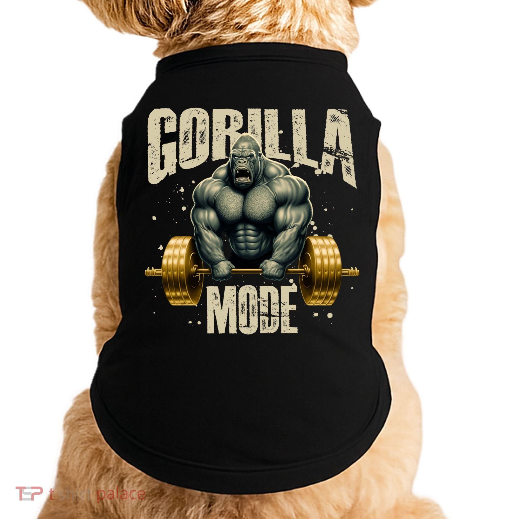 Gorilla Mode Gym Workout Beast Weightlifting Bodybuilding Gift Doggie Tank