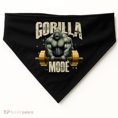 Gorilla Mode Gym Workout Beast Weightlifting Bodybuilding Gift USA-Made Doggie Bandana