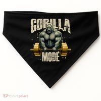 Gorilla Mode Gym Workout Beast Weightlifting Bodybuilding Gift USA-Made Doggie Bandana thumb 0