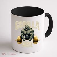 Gorilla Mode Gym Workout Beast Weightlifting Bodybuilding Gift Coffee Mug thumb 1