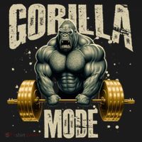 Gorilla Mode Gym Workout Beast Weightlifting Bodybuilding Gift Youth Performance Sprint T-Shirt thumb 2