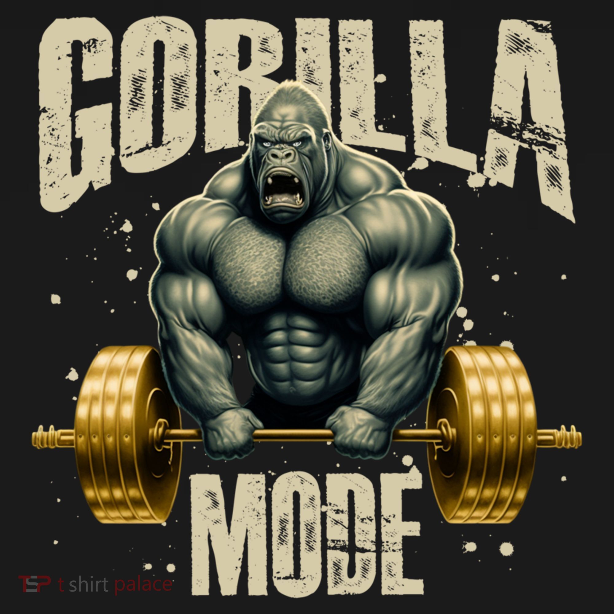 Gorilla Mode Gym Workout Beast Weightlifting Bodybuilding Gift Ornament