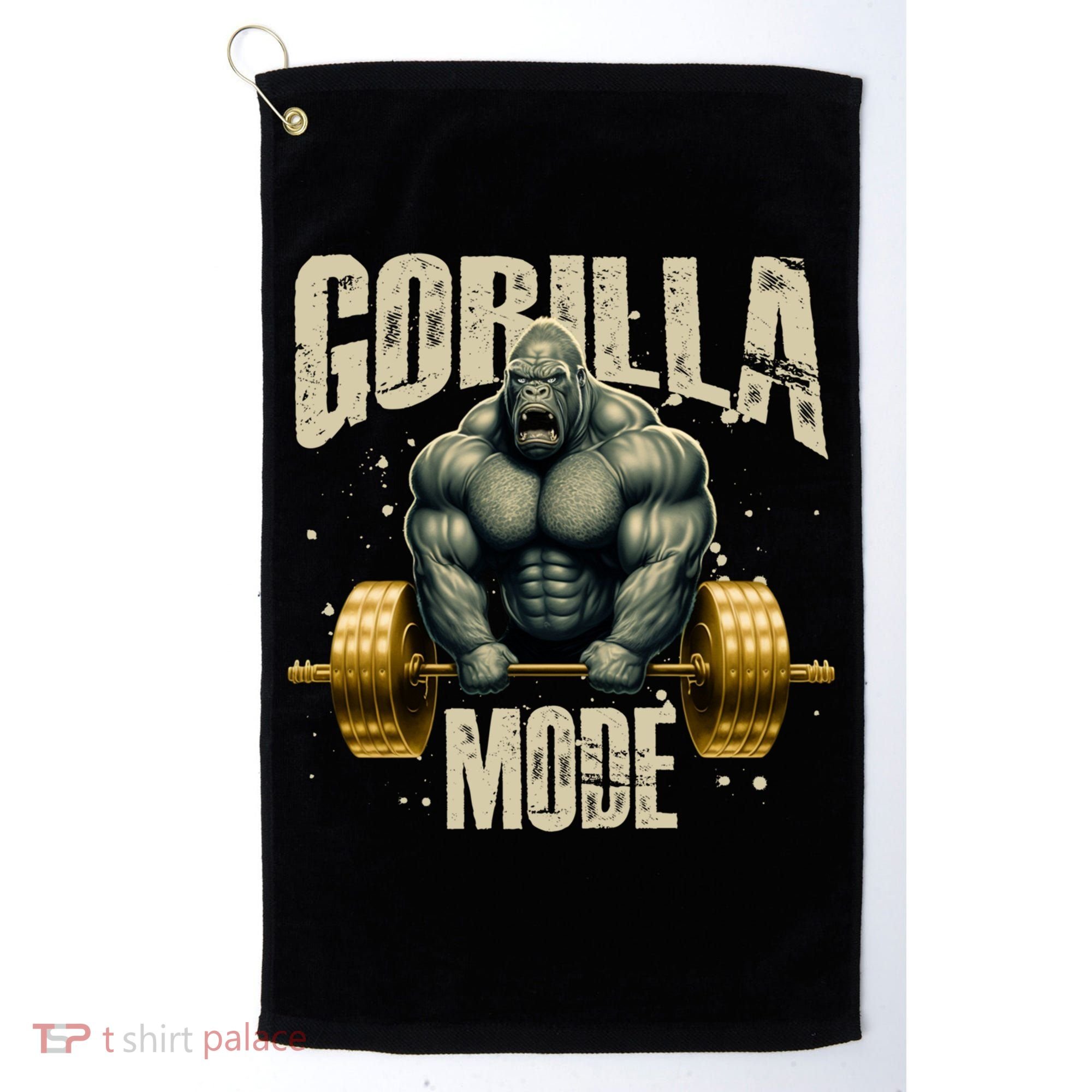 Gorilla Mode Gym Workout Beast Weightlifting Bodybuilding Gift Golf Towel