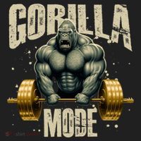 Gorilla Mode Gym Workout Beast Weightlifting Bodybuilding Gift Golf Towel thumb 3