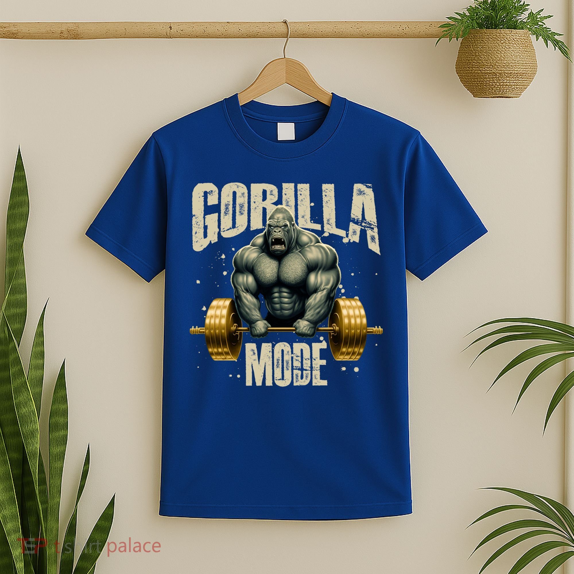 Gorilla Mode Gym Workout Beast Weightlifting Bodybuilding Gift T-Shirt