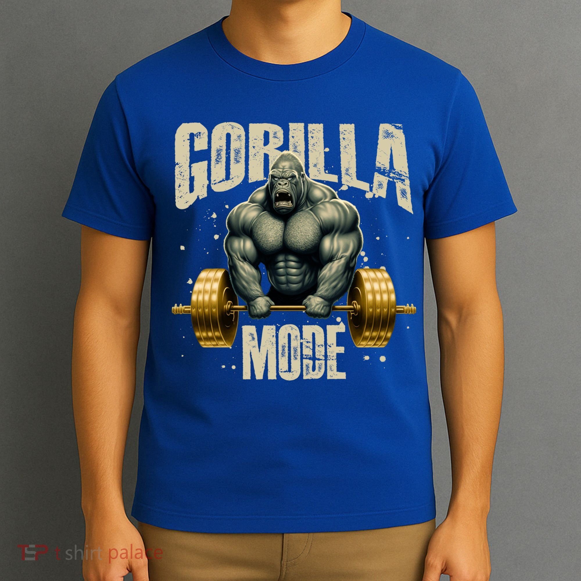 Gorilla Mode Gym Workout Beast Weightlifting Bodybuilding Gift T-Shirt