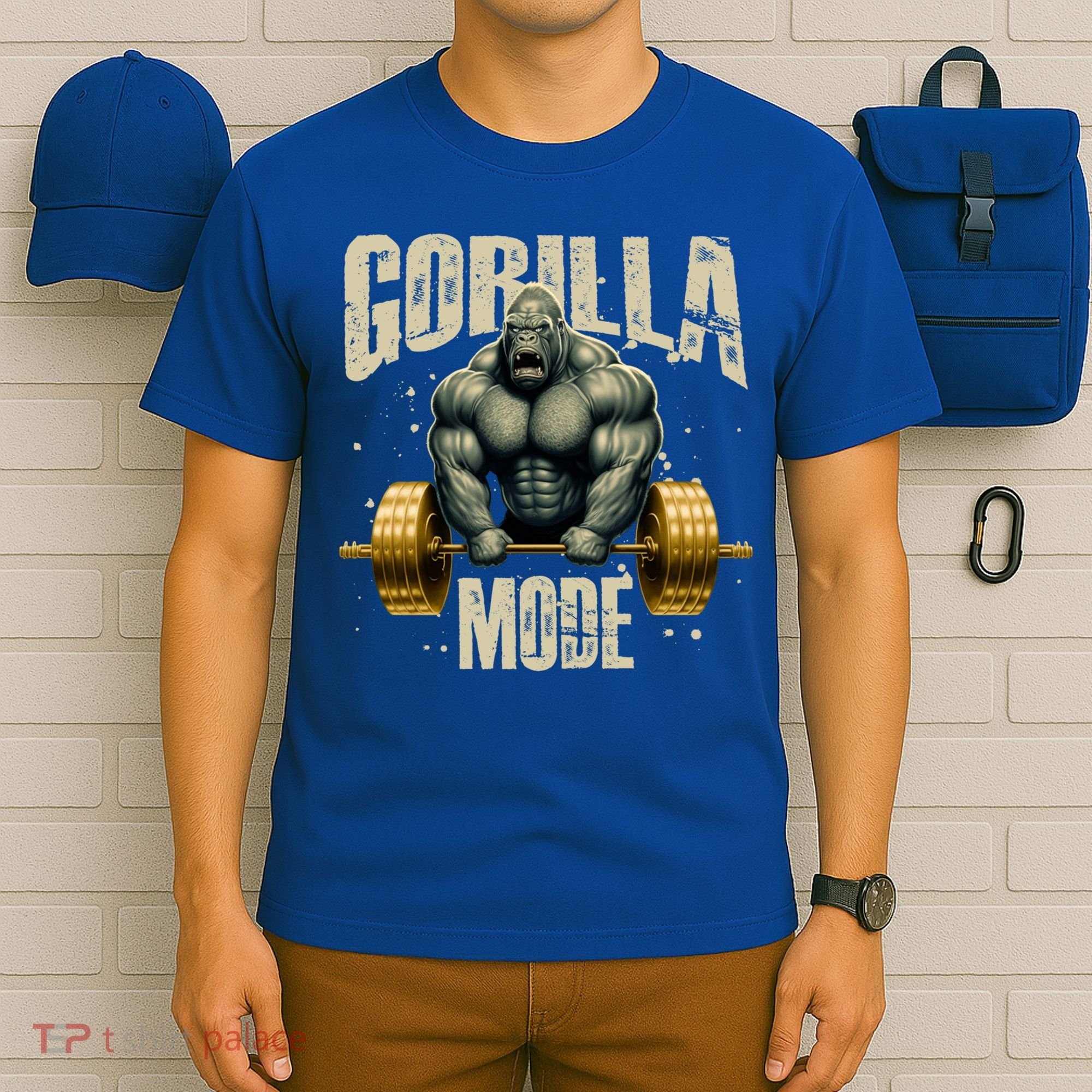 Gorilla Mode Gym Workout Beast Weightlifting Bodybuilding Gift T-Shirt