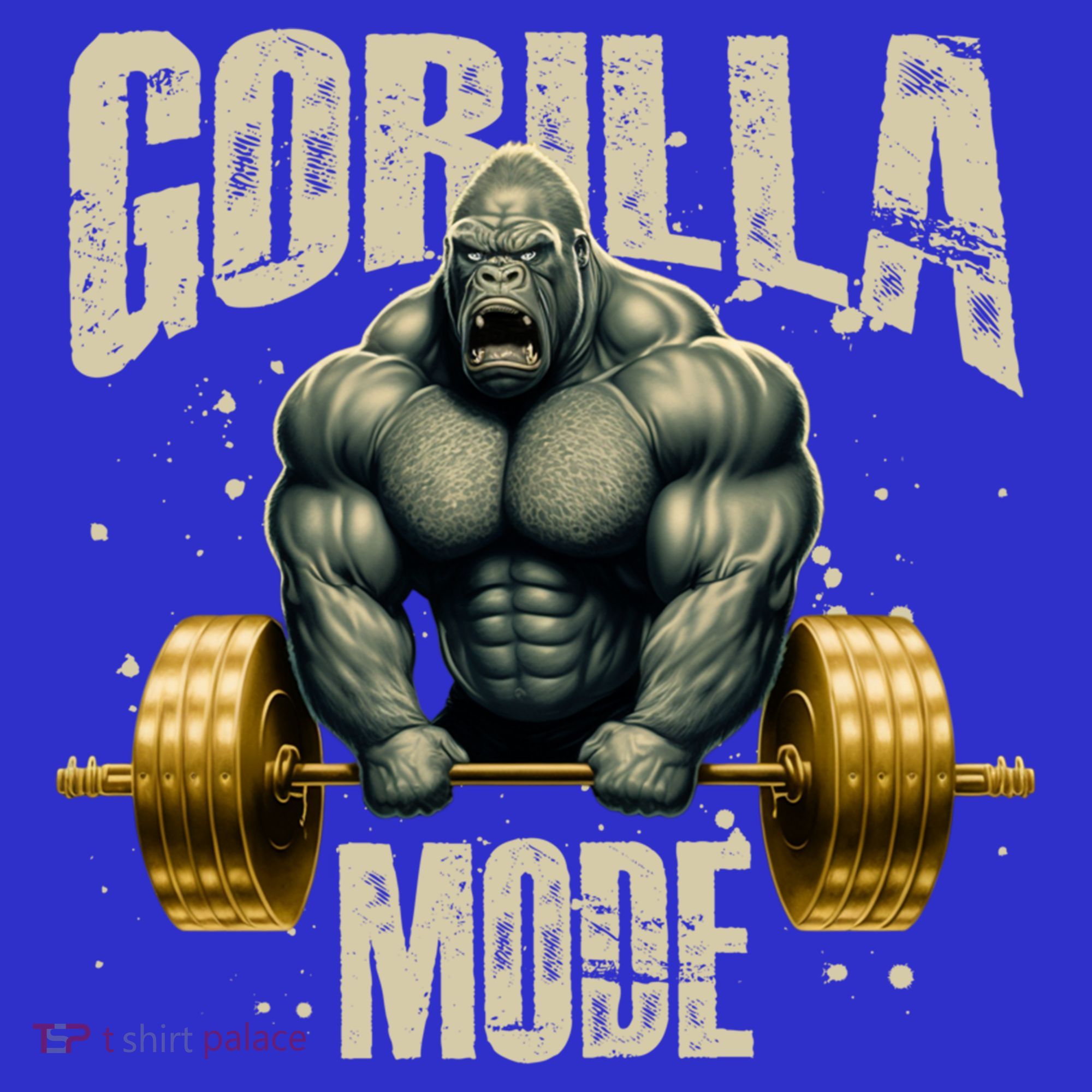 Gorilla Mode Gym Workout Beast Weightlifting Bodybuilding Gift T-Shirt