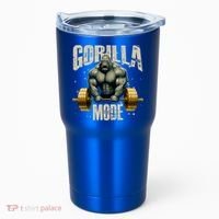 Gorilla Mode Gym Workout Beast Weightlifting Bodybuilding Gift Tumbler thumb 0