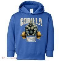 Gorilla Mode Gym Workout Beast Weightlifting Bodybuilding Gift Toddler Hoodie thumb 0
