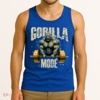 Gorilla Mode Gym Workout Beast Weightlifting Bodybuilding Gift Tank Top thumb 3