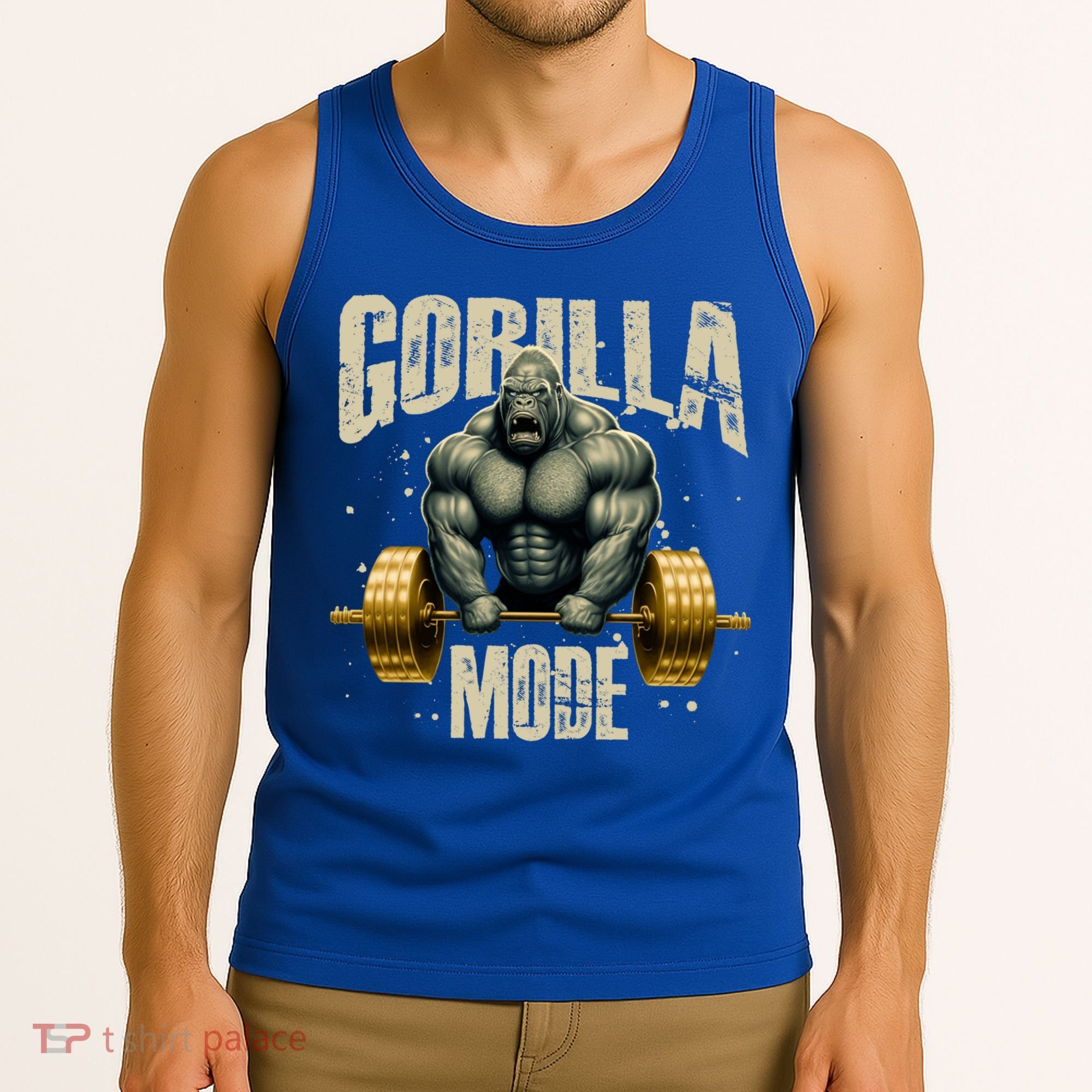 Gorilla Mode Gym Workout Beast Weightlifting Bodybuilding Gift Tank Top
