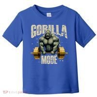 Gorilla Mode Gym Workout Beast Weightlifting Bodybuilding Gift Toddler T-Shirt thumb 0