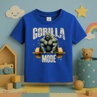 Gorilla Mode Gym Workout Beast Weightlifting Bodybuilding Gift Toddler T-Shirt thumb 3
