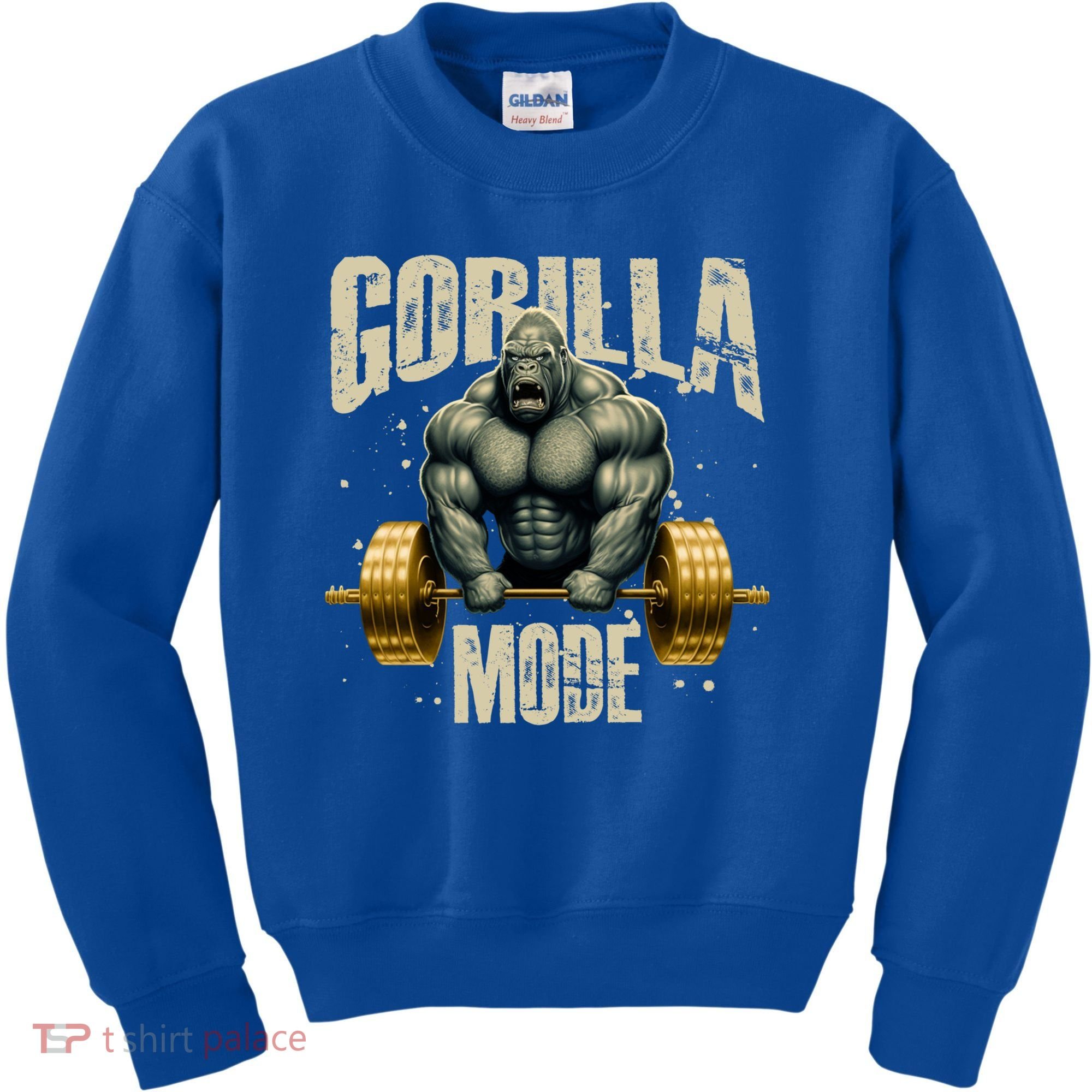 Gorilla Mode Gym Workout Beast Weightlifting Bodybuilding Gift Kids Sweatshirt