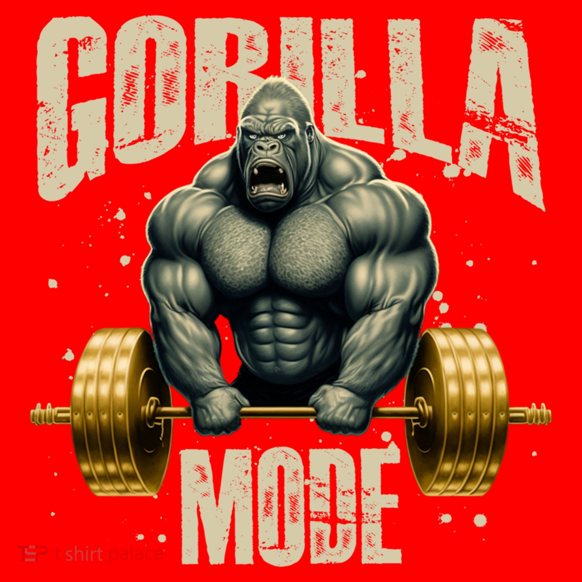 Gorilla Mode Gym Workout Beast Weightlifting Bodybuilding Gift Santa Hat