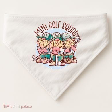 Gnomes Mini Golf Squad USA-Made Doggie Bandana
