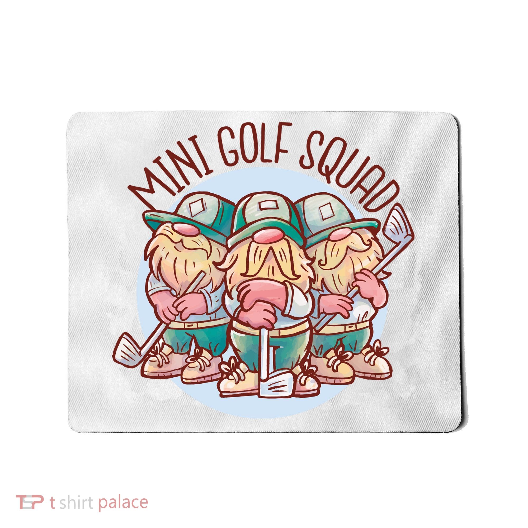 Gnomes Mini Golf Squad Mousepad