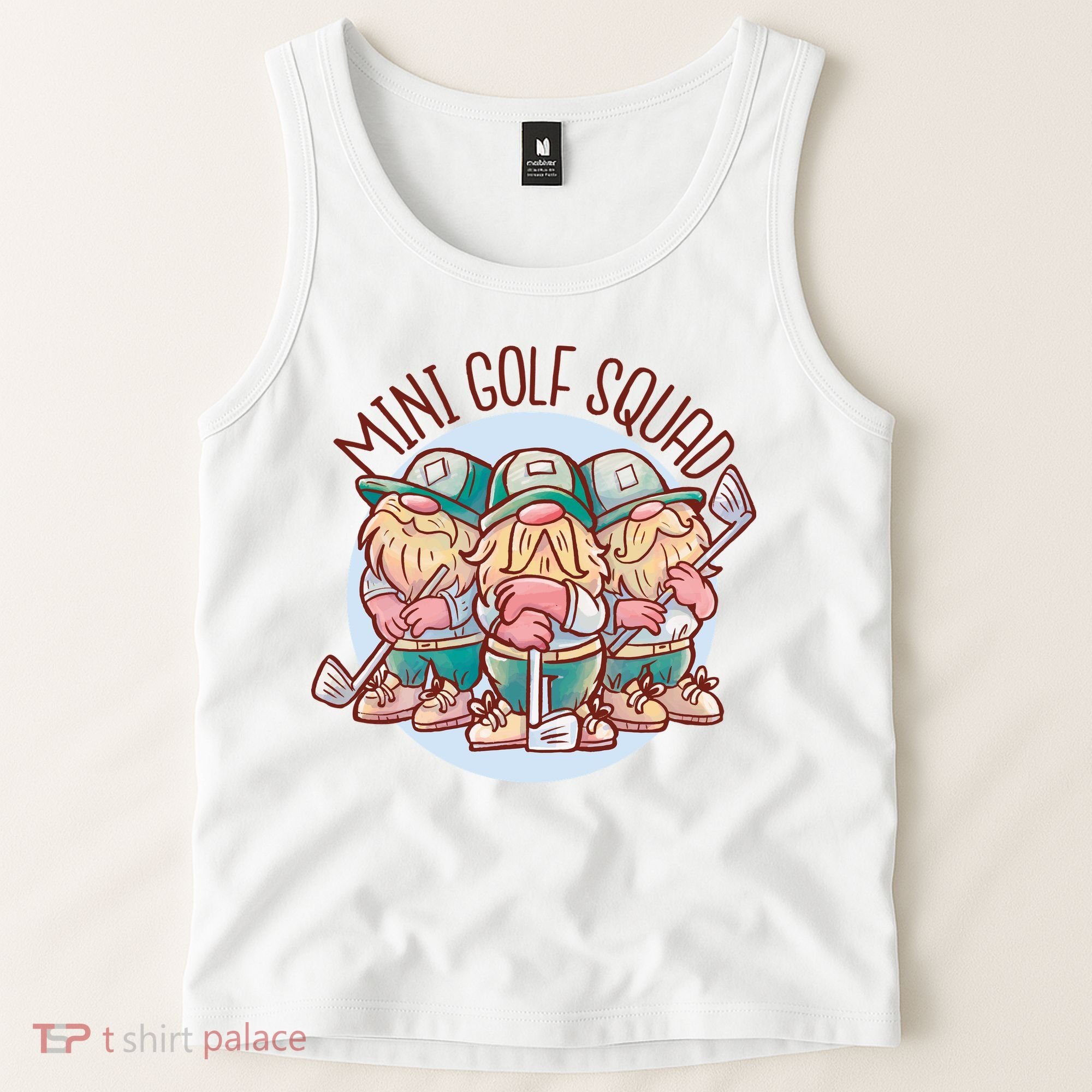 Gnomes Mini Golf Squad Tank Top