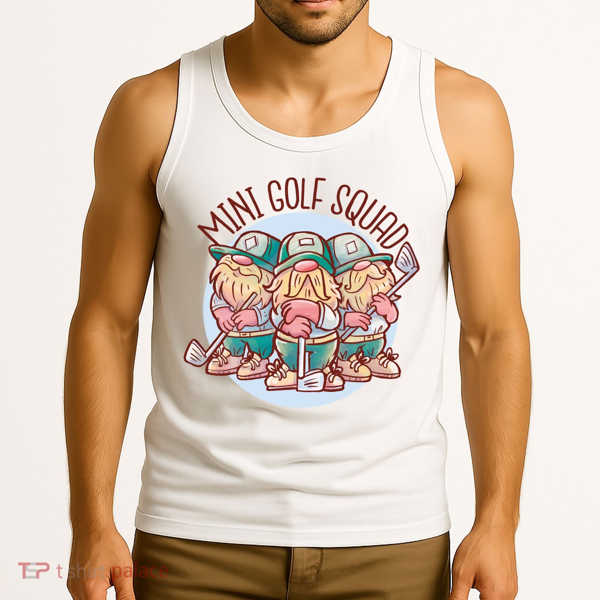 Gnomes Mini Golf Squad Tank Top