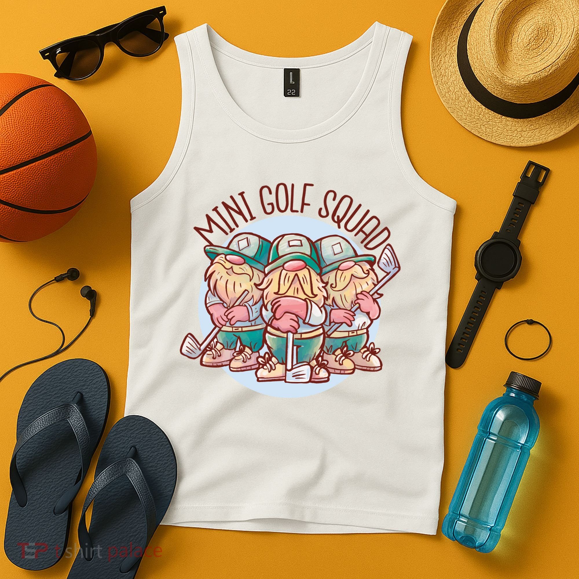 Gnomes Mini Golf Squad Tank Top