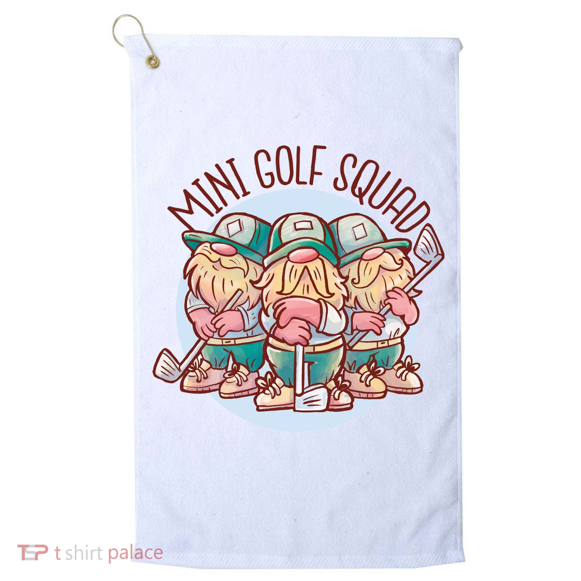 Gnomes Mini Golf Squad Golf Towel
