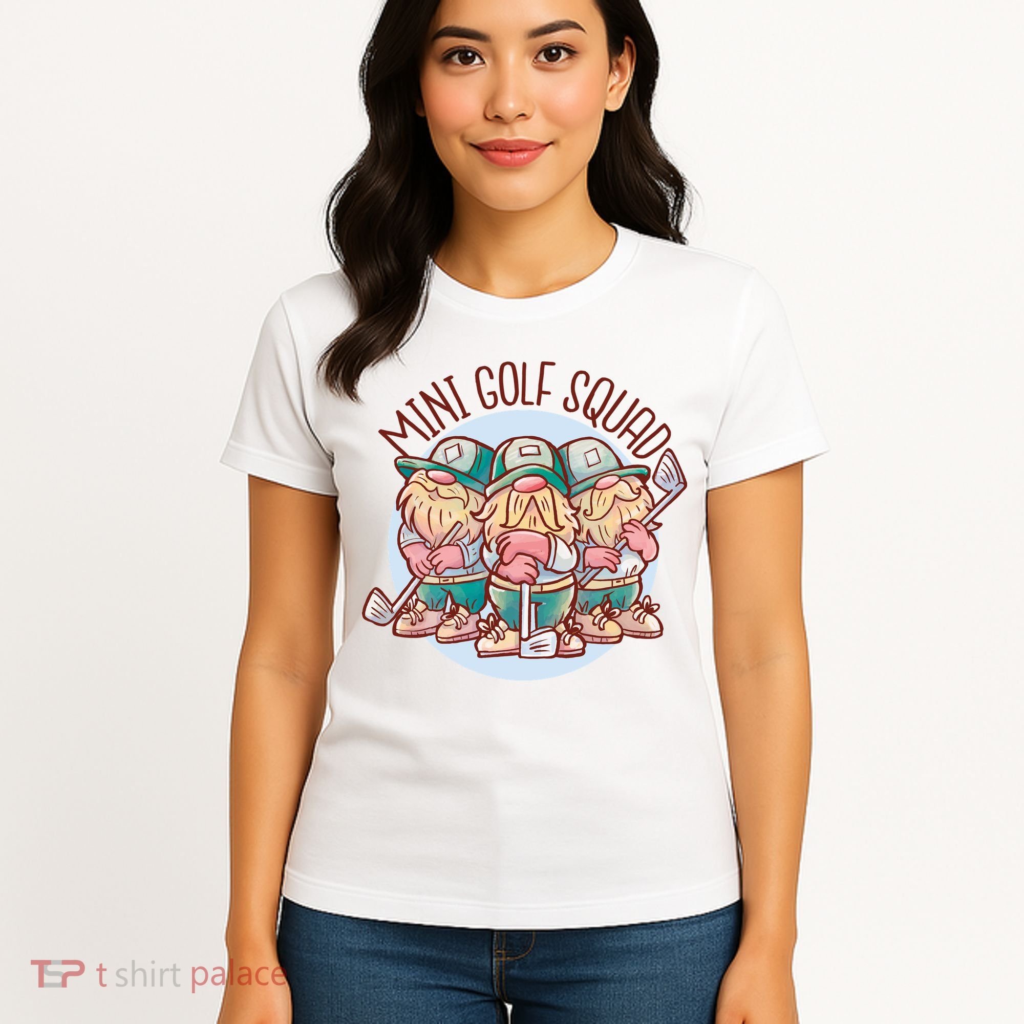 Gnomes Mini Golf Squad Women's T-Shirt