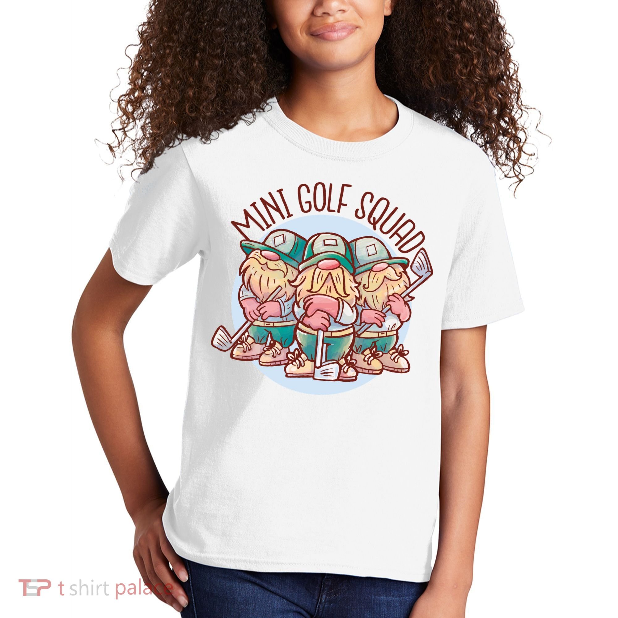 Gnomes Mini Golf Squad Kids T-Shirt