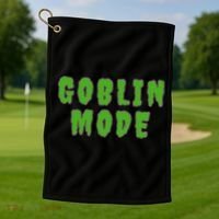 Goblin Mode Golf Towel thumb 1