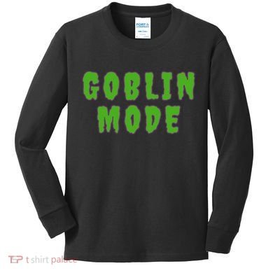 Goblin Mode Kids Long Sleeve Shirt