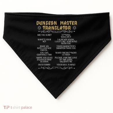 Gaming MasterBoard GameRole Playing GamePlayerDungeon USA-Made Doggie Bandana