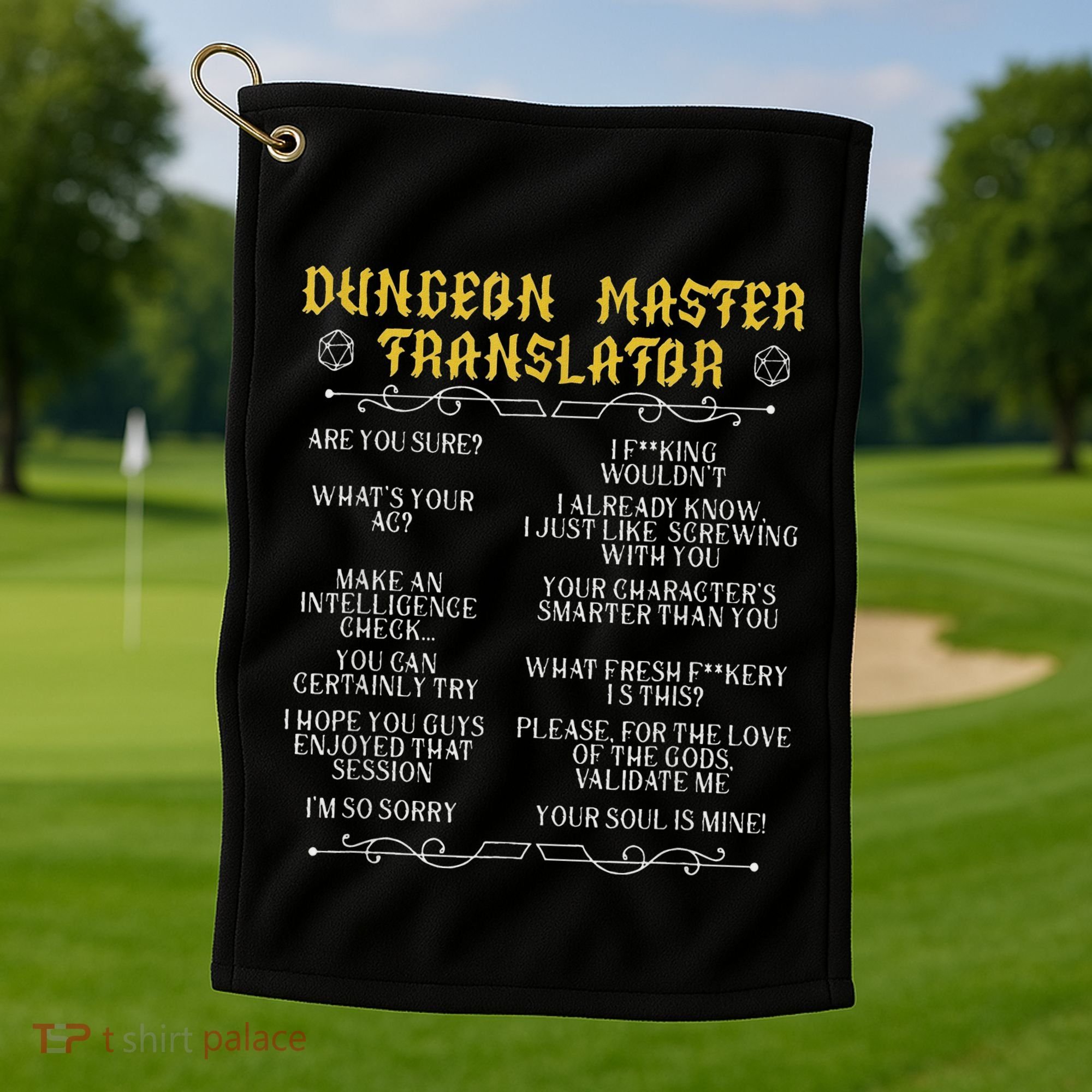Gaming MasterBoard GameRole Playing GamePlayerDungeon Golf Towel