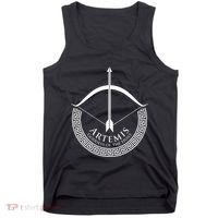 Greek Mythology Gift Ancient Greece Lovers Of Artemis Tank Top thumb 0