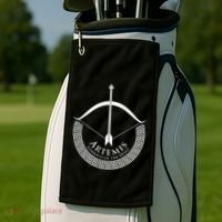 Greek Mythology Gift Ancient Greece Lovers Of Artemis Golf Towel thumb 2